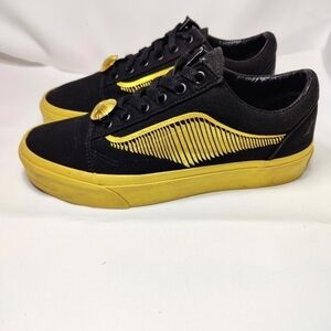 VANS X Harry Potter Golden Snitch Old Skool Sneaker Black Gold Unisex Mn 6 Wm7.5